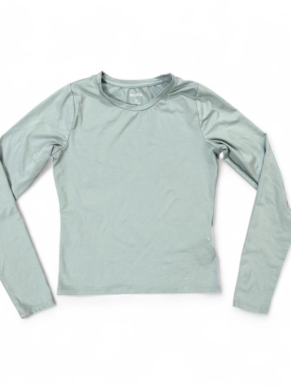 Hollister Co. Light Green Long Sleeve Shirt Women’s Size M Long